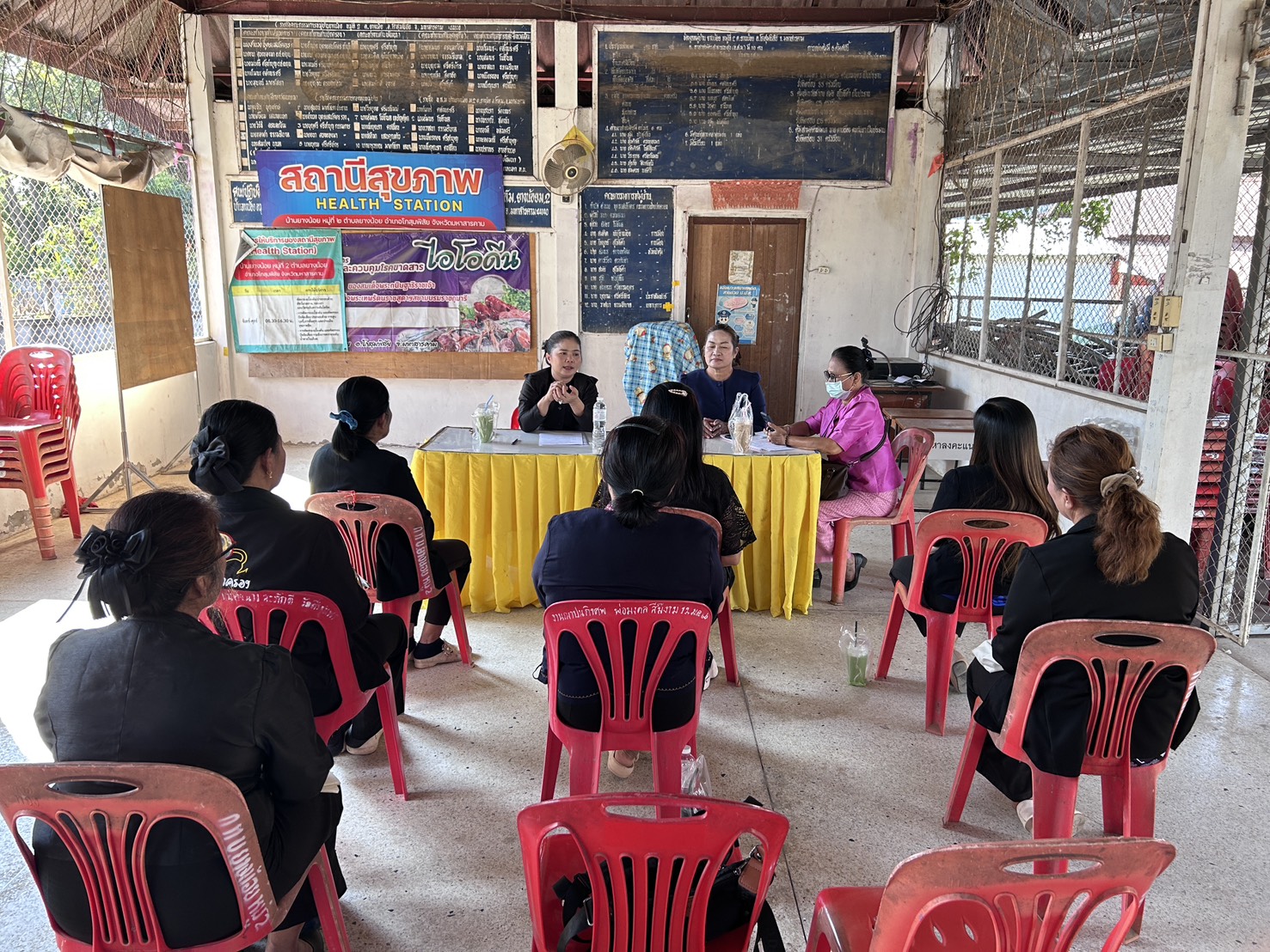 พช.โกสุมพิสัย จังหวัดมหาสารคาม ร่วมประชุมคณะขับเคลื่อนกองทุนพัฒนาบทบาทสตรีเทศบาลตำบลยางน้อย