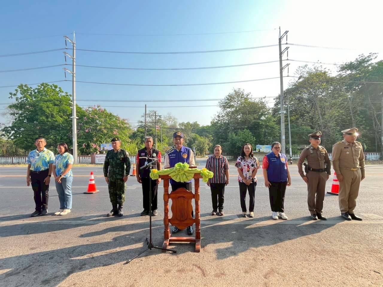 🎯🎯พช.โกสุมพิสัย จังหวัดมหาสารคาม 🦺🦺ร่วมเปิดศูนย์ปฏิบัติการป้องกันและลดอุบัติเหตุทางถนนช่วงเทศกาลสงกรานต์ พ.ศ.2569 