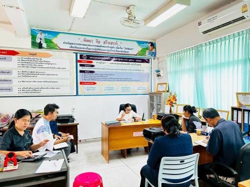 พช.โกสุมพิสัย จังหวัดมหาสารคาม  ประชุมเจ้าหน้าที่พัฒนาชุมชนอำเภอโกสุมพิสัย ประจำเดือนเมษายน 2569