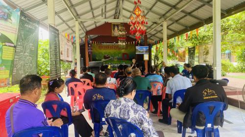พช.โกสุมพิสัย จังหวัดมหาสารคาม  ดำเนินโครงการเพิ่มศักยภาพทีมผู้นำเครือข่ายศูนย์เรียนรู้การพัฒนาคุณภาพชีวิตตามหลักทฤษฎีใหม่  ประยุกต์สู่ “โคก หนอง นา” เพื่อสร้างความมั่นคงทางอาหารในภาวะวิกฤติ ระดับอำเภอ (ดำเนินการวันที่ 2)